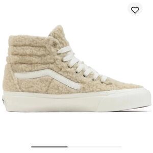 Vans Sk8-Hi Tapered Sneakers Beige Mojave Desert Cozy Shearling